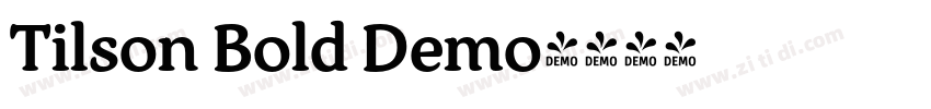 Tilson Bold Demo字体转换